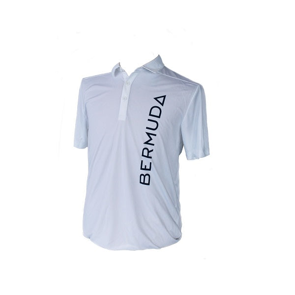 White Bermuda Polo Shirt-Mens