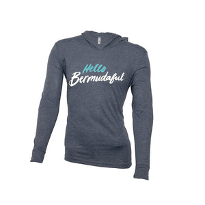 Hello Bermudaful Hoodie- (Church Bay Blue) Unisex